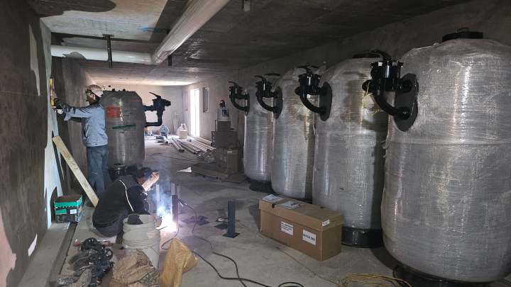 수영장 시공 이미지